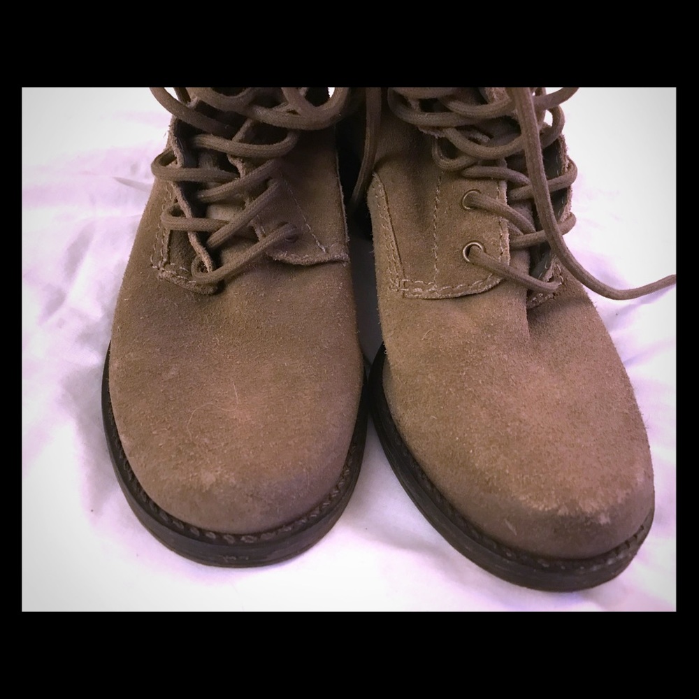 Mia Suede combat boots